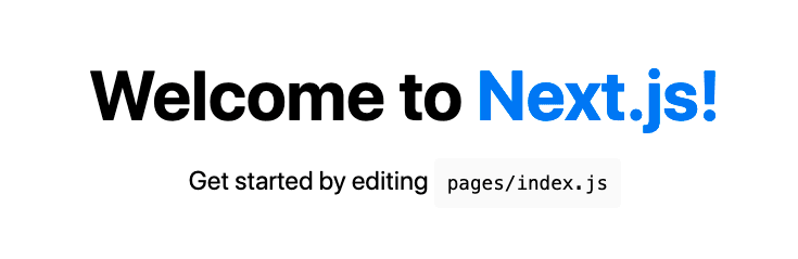 Next.js Default page screenshot